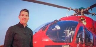 WALES AIR AMBULANCE CELEBRATES AIR AMBULANCE WEEK 2021 WITH SUPPORT FROM JAMES HOOK James Hook WAA scaled