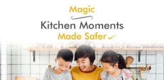 Mid & West Wales Fire & Rescue Service Support Register My Appliance Week 26th-30th April 202 Register My Appliance Week 2021 Facebook image2 mother and kids baking in kitchen