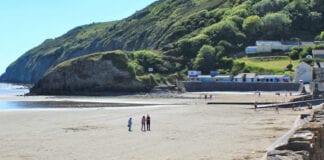 Access road to Pendine beach re-opens a19 pendine ruth on wales coast path carmarthenshire