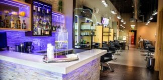 Pint or Perm? Ten per cent more of us will book into the salon than the pub in April, according to study unnamed