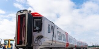 Brand new trains off the production line in Newport 99636e4b51da4802a5c9b58d3dba1662