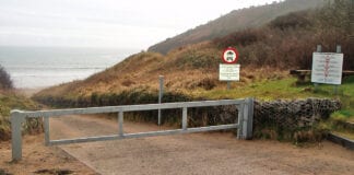 Slipway security returns in a bid to boost water safety at Freshwater East FWESlipwayClosed