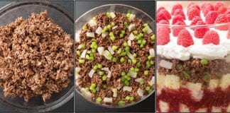 Friends: How much protein does Rachel’s beef trifle contain? Friends Trifle Meat Layer 2 from Bren Did