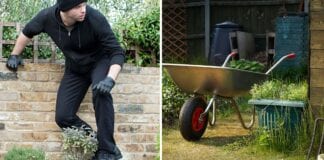 ONE IN 10 GARDENS BROKEN INTO IN THE UK garden