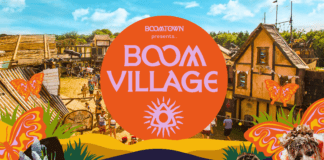 Boomtown Festival Launch Boom Village – tickets on sale tonight at 7pm! BoomVillage poster Final