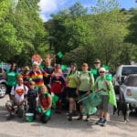 Leo led a team of fundraisers to the summit of Moel Famau for Childhood Day