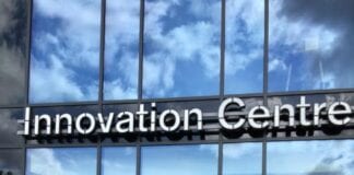 Job seekers given helping hand thanks to UK tech company Team RoleCatcher founder James Fogg left and his team outside the Innovation Centre Knowledge Gateway. 1