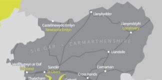 Plans for Carmarthenshire’s economic recovery and growth ten towns map