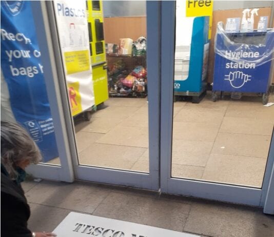 ‘Greenpeace Name of Group volunteers escalate nationwide campaign for Tesco to end industrial meat on the day of the supermarket’s AGM’ 1625315518749blob