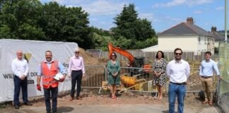Caerphilly County Borough Council 20 Jul 2021 Work begins on innovative Caerphilly housing development 8956a26b481241bd973fd5b608ddace9