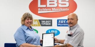 Building a prosperous future for staff Kirstie Hackett Transport and HS Manager Administrator receiving her award from her line manager Andy Bunston Transport and HS Manager