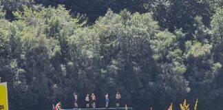 Over one hundred people risk their lives in Welsh reservoirs as temperatures soar Pant yr Eos reservoir