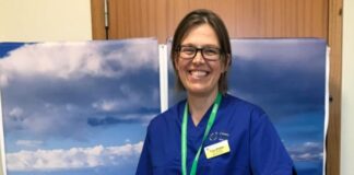 NEW INITIATIVE TO SUPPORT LOCAL PEOPLE IN CARMARTHENSHIRE DIAGNOSED WITH CANCER OR A LIFE-LIMITING ILLNESS comfort cushions cancer services Withybush rotated