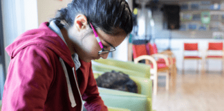 Young people praised for support during the pandemic young person on phone