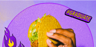 Local Taco Bell to give FREE tacos to students tomorrow A picture containing text Description automatically generated