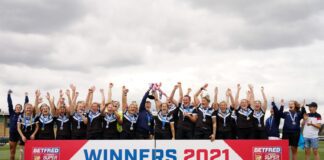 CARDIFF DEMONS WIN RUGBY LEAGUE WOMEN’S SUPER LEAGUE SOUTH Cardiff Demons winners 2021 Dean Livingstone