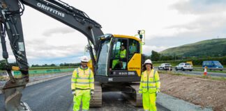 Major resilience and safety scheme on A55 progressing well Lesley Griffiths Visit 11 scaled