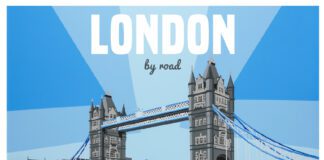 UK artists create Vintage Travel Posters in the Peak District, Brighton and by Tower Bridge lc c london 1080x1080 white