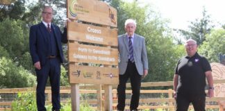 New app leads explorers on a trail around improved Llyn Llech Owain Country Park llyn llech owain21