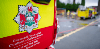 Stradey Park Hotel and Spa Prohibition Notice MAWW Fire and Rescue Service Appliance