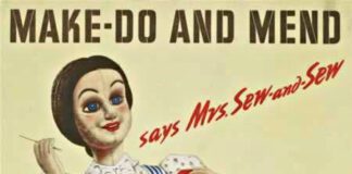 ‘Make do and Mend’ wartime mantra returns as Welsh spending falls dramatically Make Do and Mend Poster WW2