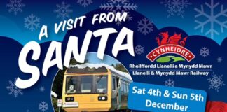 SANTA VISITS THE RAILWAY Santa