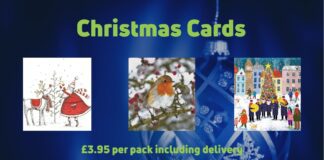 Hywel Dda Health Charities on the charity’s Christmas card launch for 2021 Xmas cards 2021 English CANVA 2