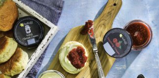 Welsh dairy firm is cashing in on new afternoon tea trend in Japan Daffodil Welsh Clotted Cream and Raspberry Compote in Glass Jars