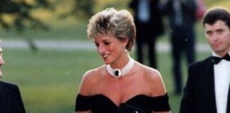 Princess Diana: Searches for ‘revenge dress’ spike 400% globally after Elizabeth Debicki photographed wearing gown Dg2pu6RX0AE6bRy