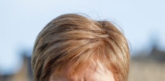 Revealed: The Top 100 Influential Women Around the World Nicola Sturgeon in 2020 outside Edinburgh Castle