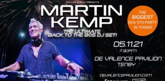 Martin Kemp (Spandau Ballet) in TENBY this Friday? martin kemp facebook event banner TENBY 05.11.21 JPEG