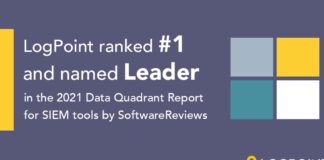LogPoint ranked #1 and named Leader in the 2021 Data Quadrant Report for SIEM Tools by SoftwareReviews xkict645kc5v050ff9u1 1