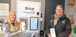 During the pandemic, Agrisgôp provided a virtual ‘arm around the shoulder’ for six Welsh farming families now selling milk direct to the public Annie Peters Sunny Hill Farm Dairy FC Agrisgop Leader Lilwen Joynson scaled