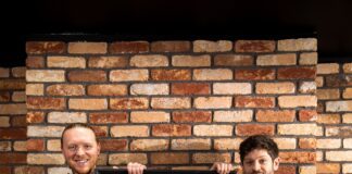 WELSH ARTIST NATHAN WYBURN & ACTOR IWAN RHEON HIGHTLIGHT THE HIDDEN COST OF DEFORESTATION & HABBITAT LOSS IN EVERYDAY ITEMS THIS CHRISTMAS Iwan Rheon artist Nathan Wyburn unveil artwork Simon Aye.WWF Cymru Copy