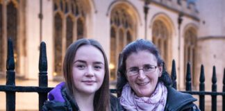 CAERPHILLY CHARITY VOLUNTEER JOINS THE DUCHESS OF CAMBRIDGE AT WESTMINISTER ABBEY CAROL SERVICE ella and nicole 2 scaled