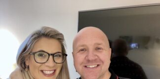 Woman who had to re-learn how to walk after brain surgery is stepping up for charity Jessica and husband Mark who has been her rock scaled