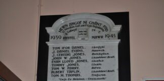 New home for Tregaron memorials wwii plaque scaled