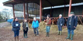 Glamorgan Farmers Discuss Food Procurement And School Meals With Cardiff Central MS FUW meeting Jenny Rathbone