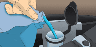 What Is The Role Of Windshield Water Pump And Pipe In The Car How to Diagnose and Repair a Faulty Windshield Washer Pump 1 Hand pouring blue washing solution in open washer reservoir
