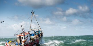 Welsh Government News: Wales first in UK to require all commercial fishing boats have monitoring devices fishing vessel action shot 002