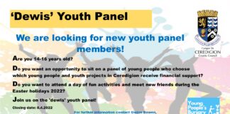 Are you interested in becoming a member of the ‘Dewis’ youth panel? Flyer Dewis Youth Panel 2022 eng