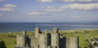 Wales Coast Path begins 10th anniversary celebrations with new itineraries series – featuring Laugharne Loop, and Kidwelly walk Harlech Castle 1 1 scaled