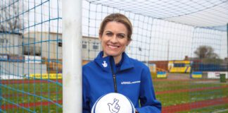 Aberystwyth Town FC celebrate explosion of women’s and girls’ football ahead of National Lottery Football Weekends National Lottery Football Weekend Ambassador Karen Carney at Barry Town United scaled