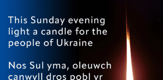 ELUNED MORGAN CALLS ON MID & WEST WALES TO #STANDWITHUKRAINE UkraineCandle