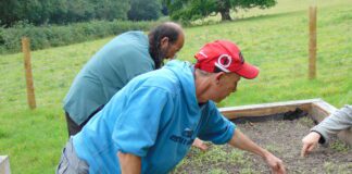 Come outside and enjoy some great free gardening courses Working on the raised beds scaled