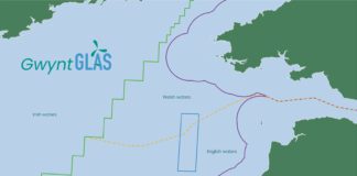 Early consultation begins on Gwynt Glas floating wind Celtic Sea project 220406 Gwynt Glas proposed site location area of search scaled