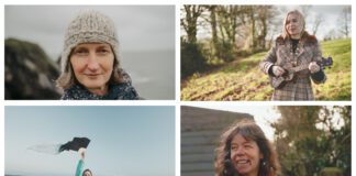 Creative Camino – the maiden journey for the new cross-border pilgrim route between Ferns, Wexford and St Davids Pembrokeshire! 4 artists montage Creative Camino