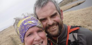 Hywel Dda Health Charities on Castles and Peaks Challenge for Bronglais Chemo Appeal Castles and Peaks picture 3 new Karen and Ian