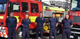 Cyflwyno pedwar peiriant yn rhodd i Wasanaethau Tân Wcráin DSC 0020 scaled