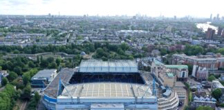 Stamford Bridge tops the Premier Pitch Property Price League at £70.3m EcE89byXYAAxJ83 scaled